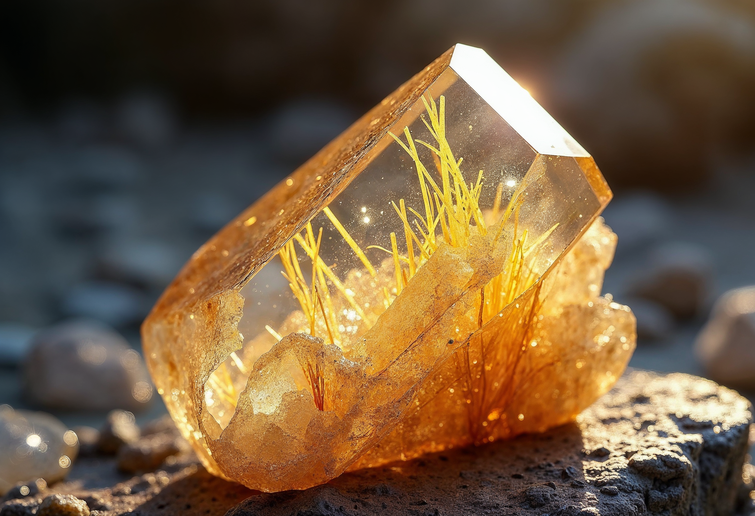 Le Quartz Rutile Doré : Origine, Formation et Caractéristiques. 2bf5e060 30b3 403c b287 d3878a4918a7