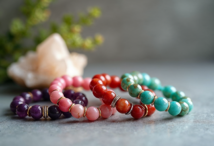 Tout Savoir sur les Pierres Naturelles et Minéraux pikaso edit Feature an elegant display of natural stone bracel 1