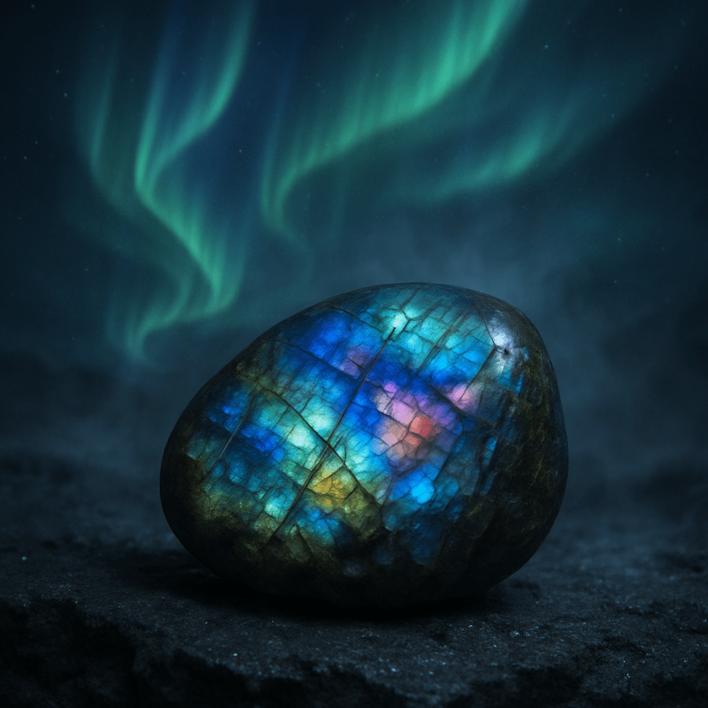 La Labradorite boréale : miroir des aurores nordiques labradorite 1