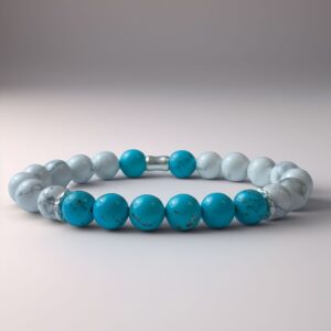 Aqua Diurna - Bracelet Turquoise & Howlite