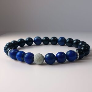 Noctua Lazulia - Bracelet Lapis-Lazuli & Tourmaline noire
