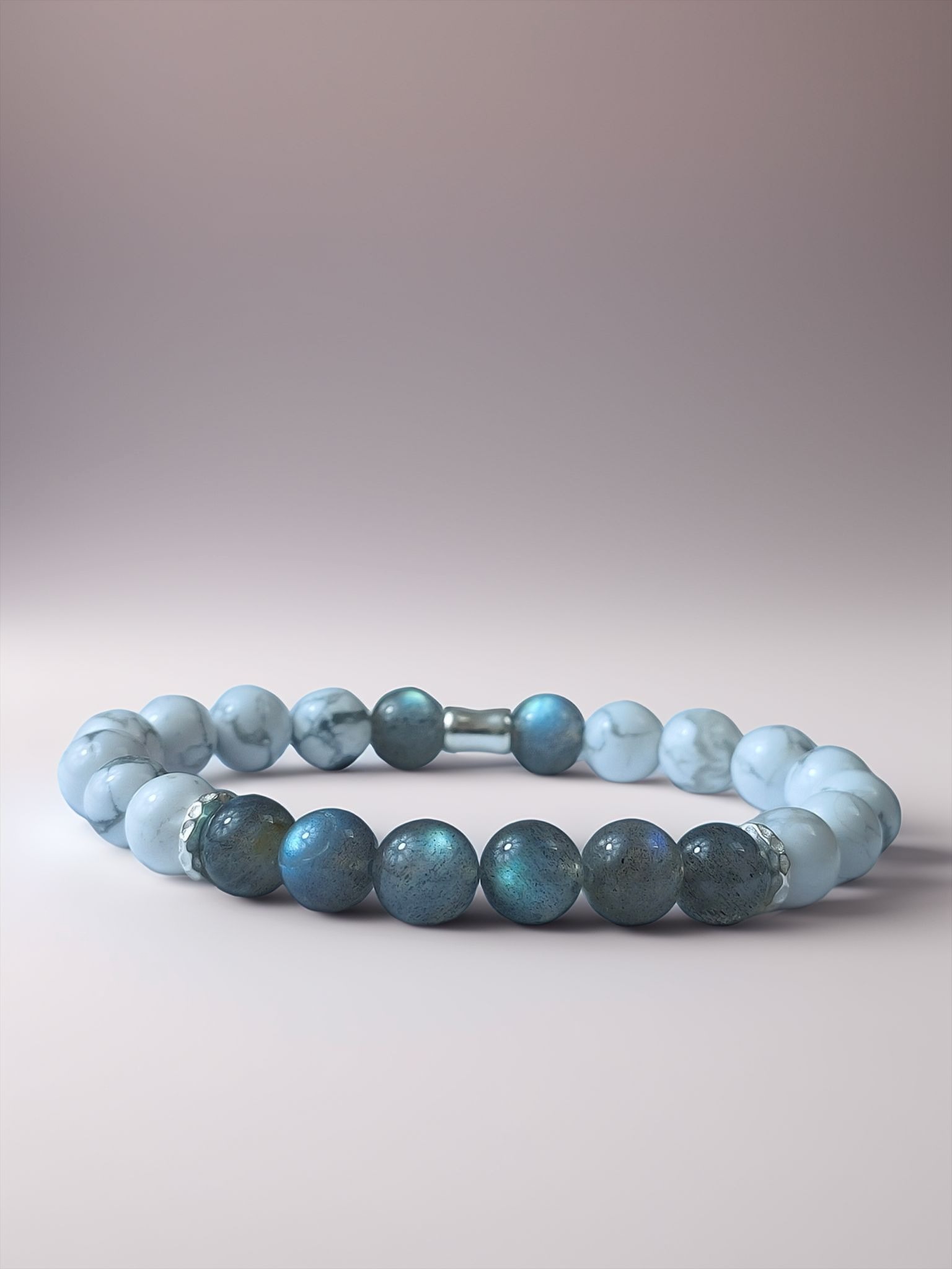 Accueil bracelet diurna intuitus labradorite howlite 2