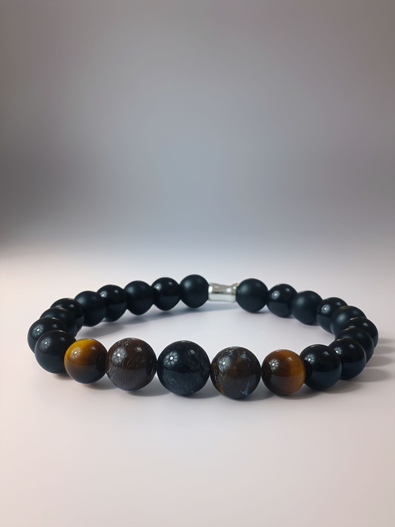 Accueil bracelet opalum illustra opale boulder oeil de tigre obsidienne 1
